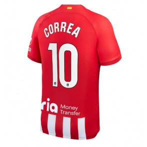 Atletico Madrid Angel Correa #10 Koszulka Podstawowych 2023-24 Krótki Rękaw